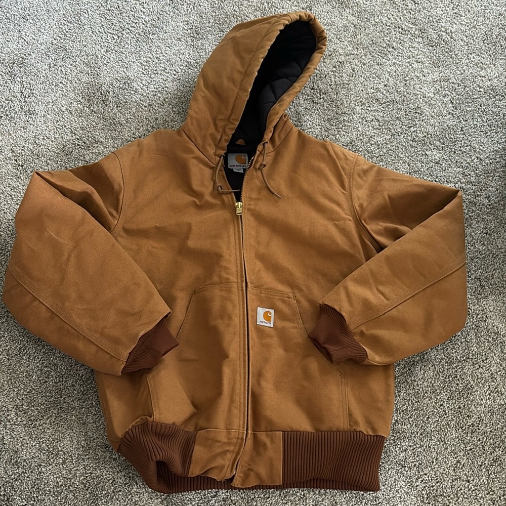 Carhartt flannel lined active jacket size Small